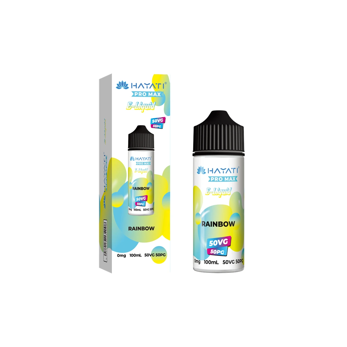 Hayati® Pro Max E-Liquid 50/50 Rainbow wholesale vape product