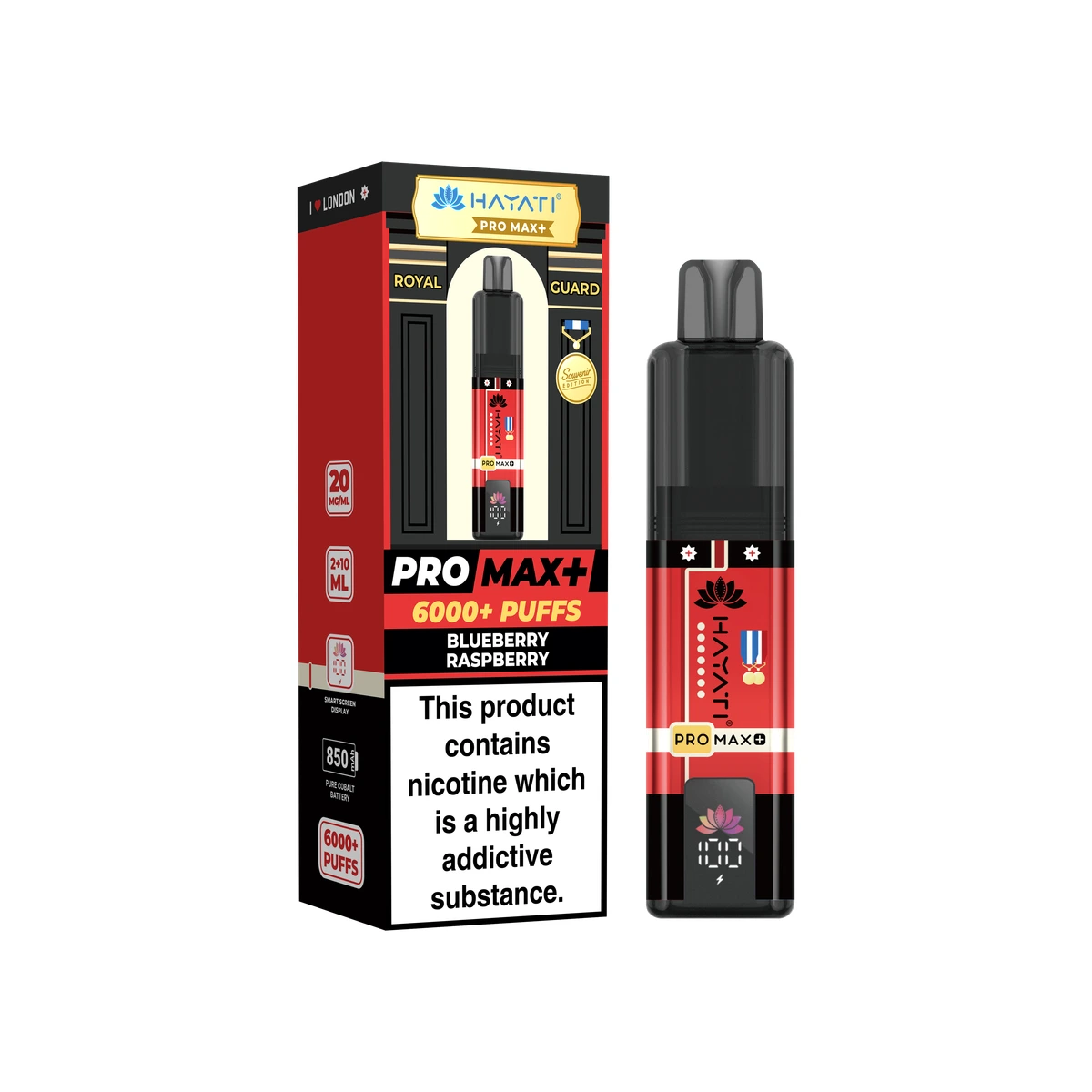 Hayati® Pro Max+ Souvenir Edition (England) Blueberry Raspberry image 1