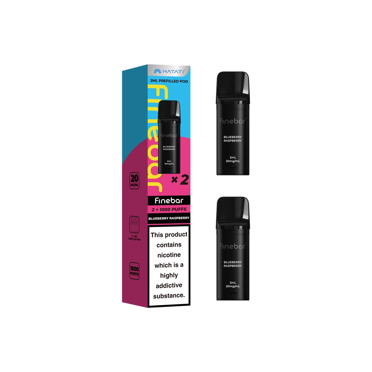 Hayati® Finebar Pods Blueberry Raspberry