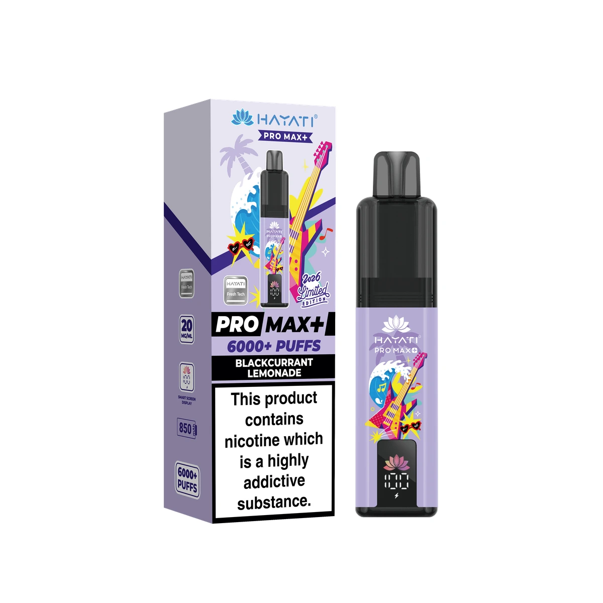 Hayati® Pro Max+ Summer Beat Edition Blackcurrant Lemonade wholesale vape product