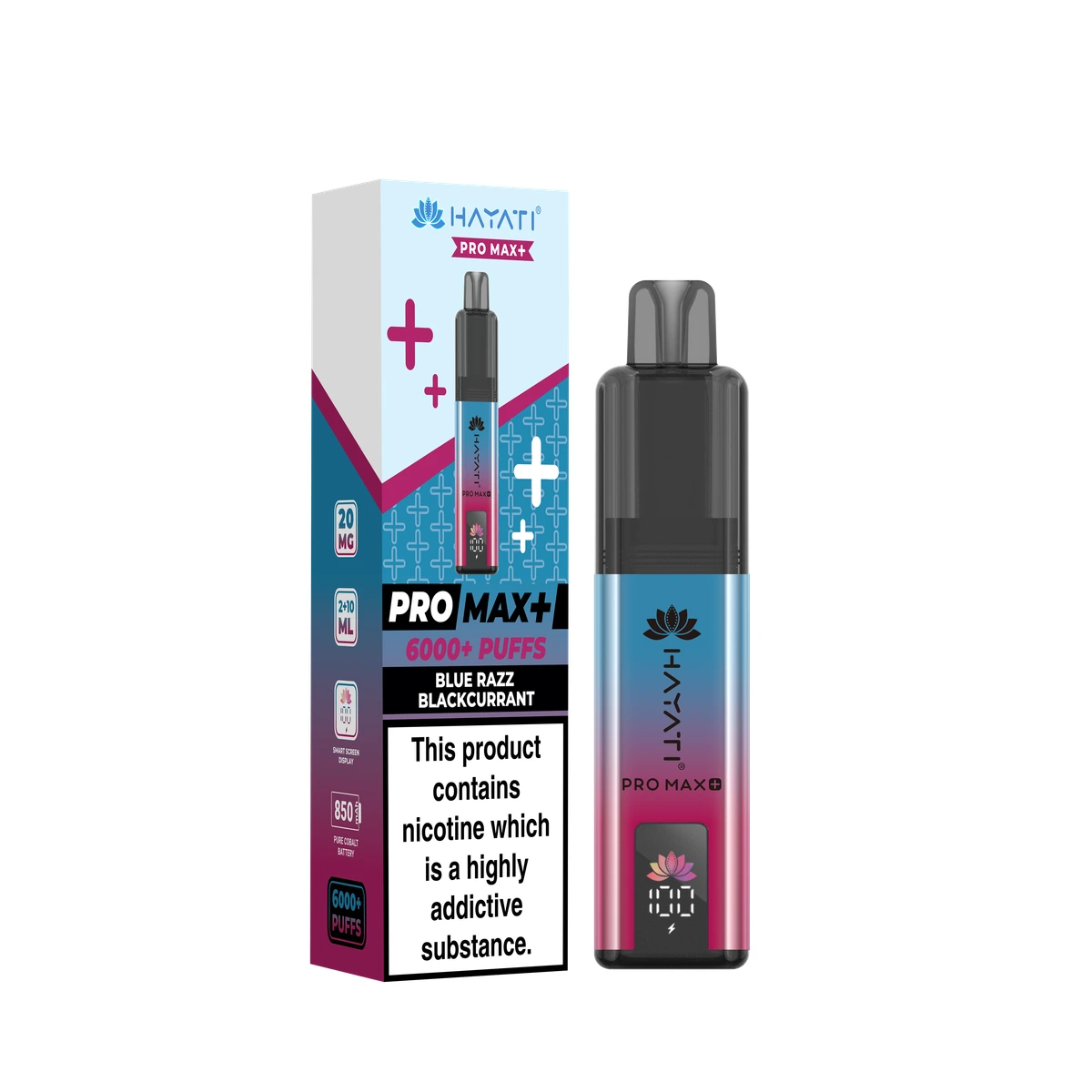 Hayati® Pro Max+ KIT Blue Razz Blackcurrant wholesale vape product
