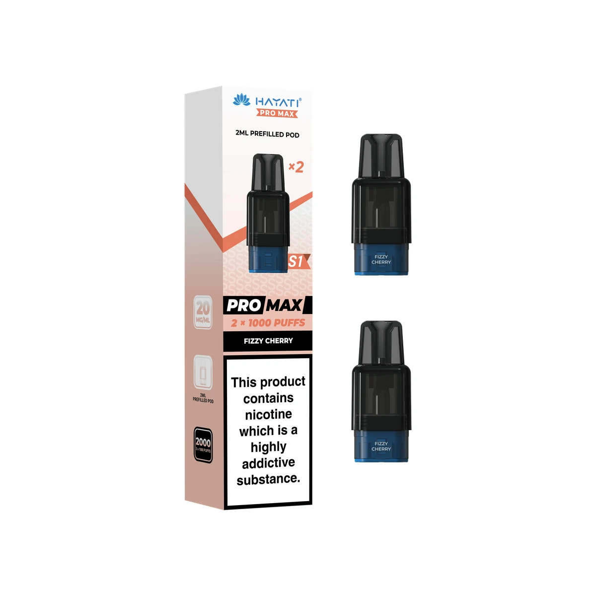 Hayati® Pro Max S1 Pods Fizzy Cherry