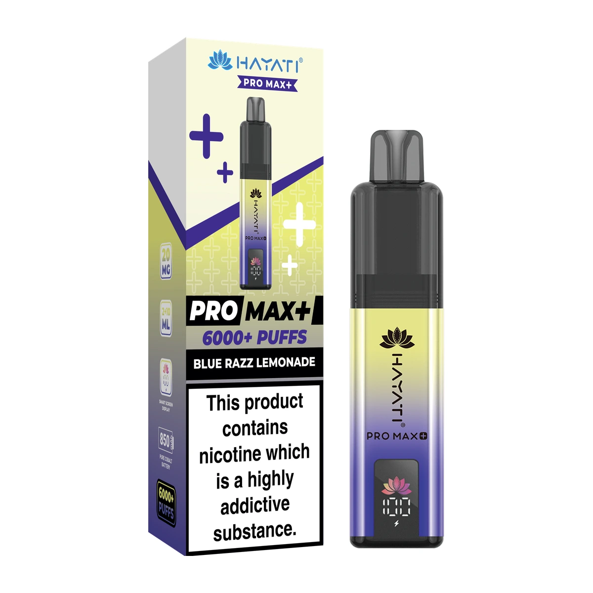 Hayati® Pro Max+ KIT Blue Razz Lemonade wholesale vape product