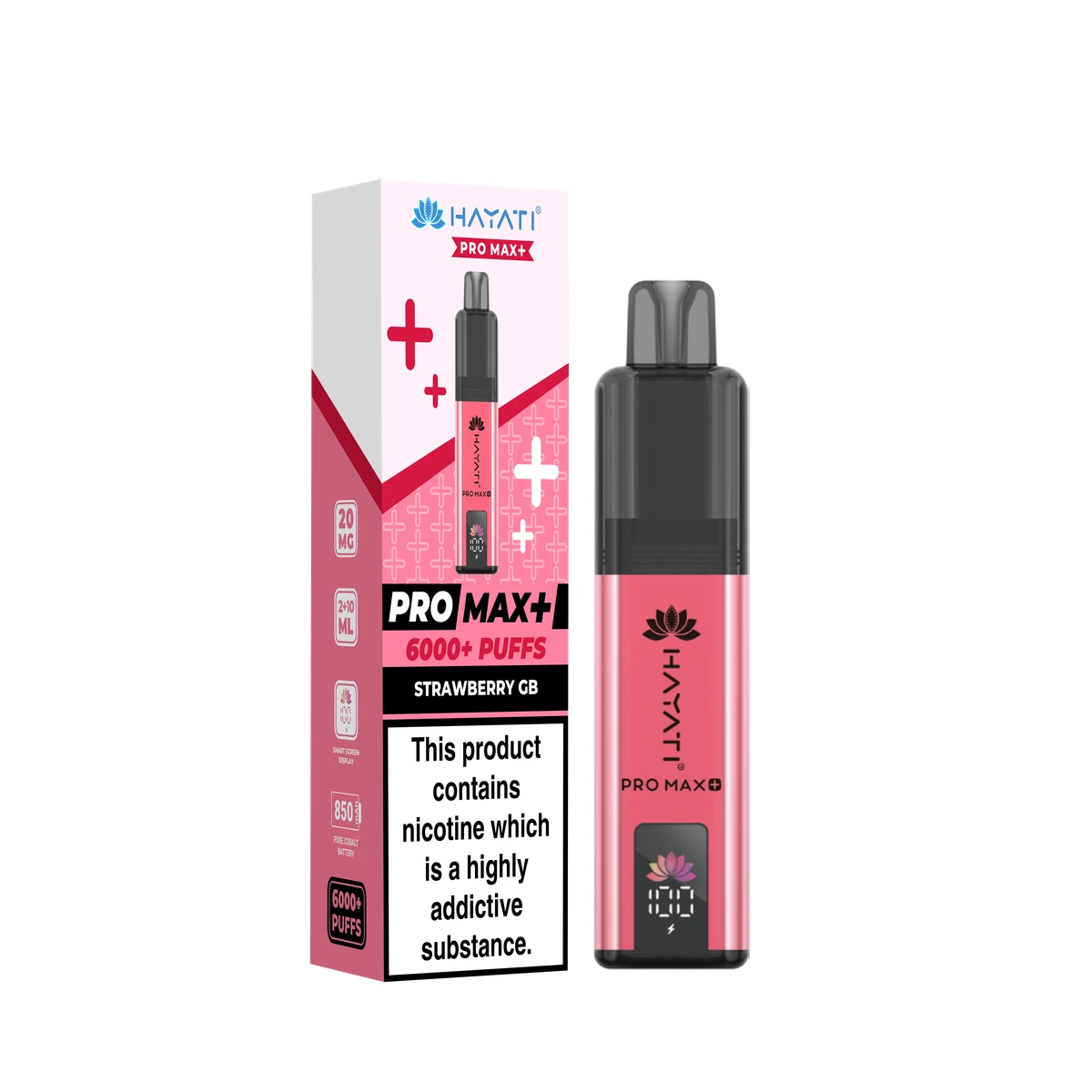 Hayati® Pro Max+ KIT Strawberry GB wholesale vape product