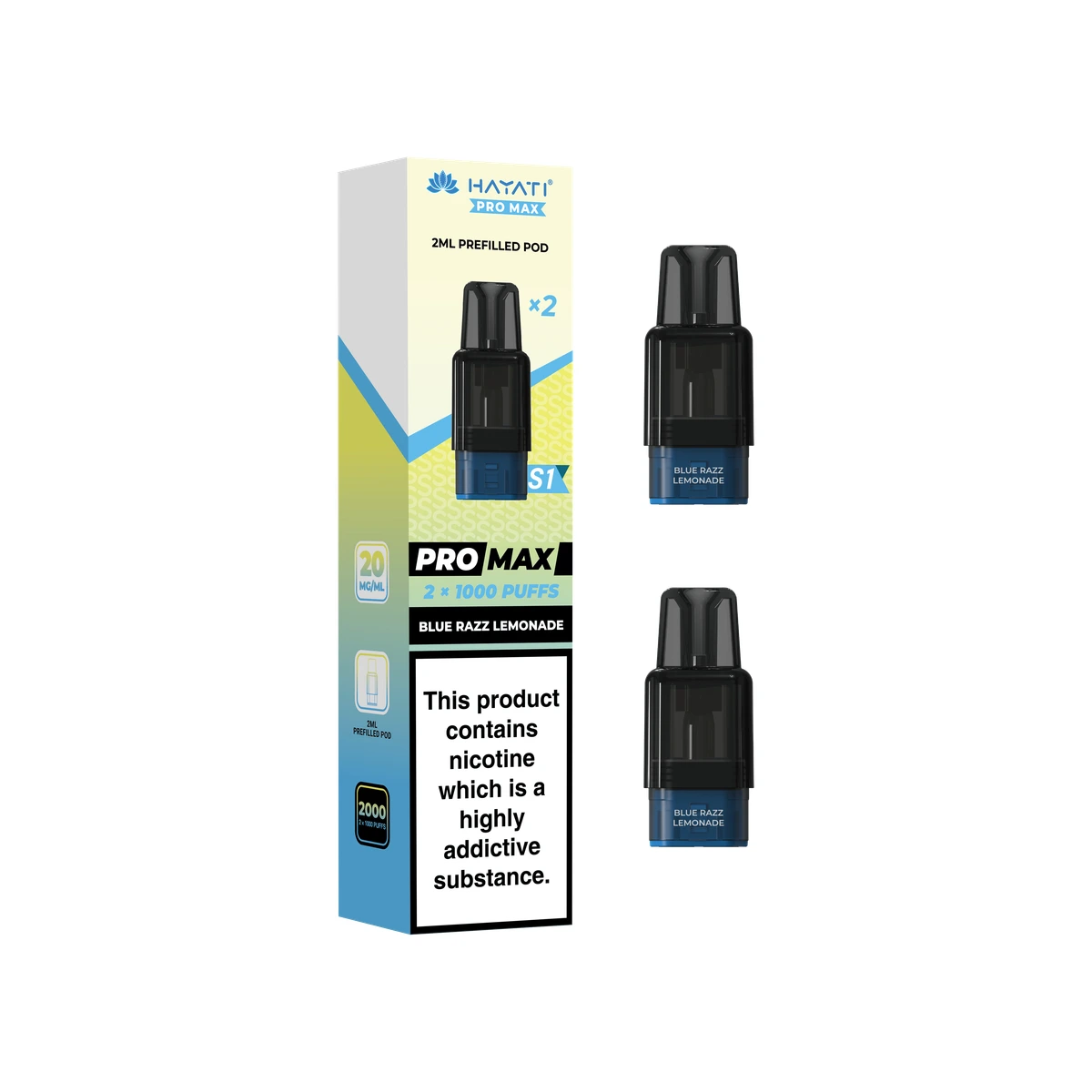 Hayati® Pro Max S1 Pods Blue Razz Lemonade