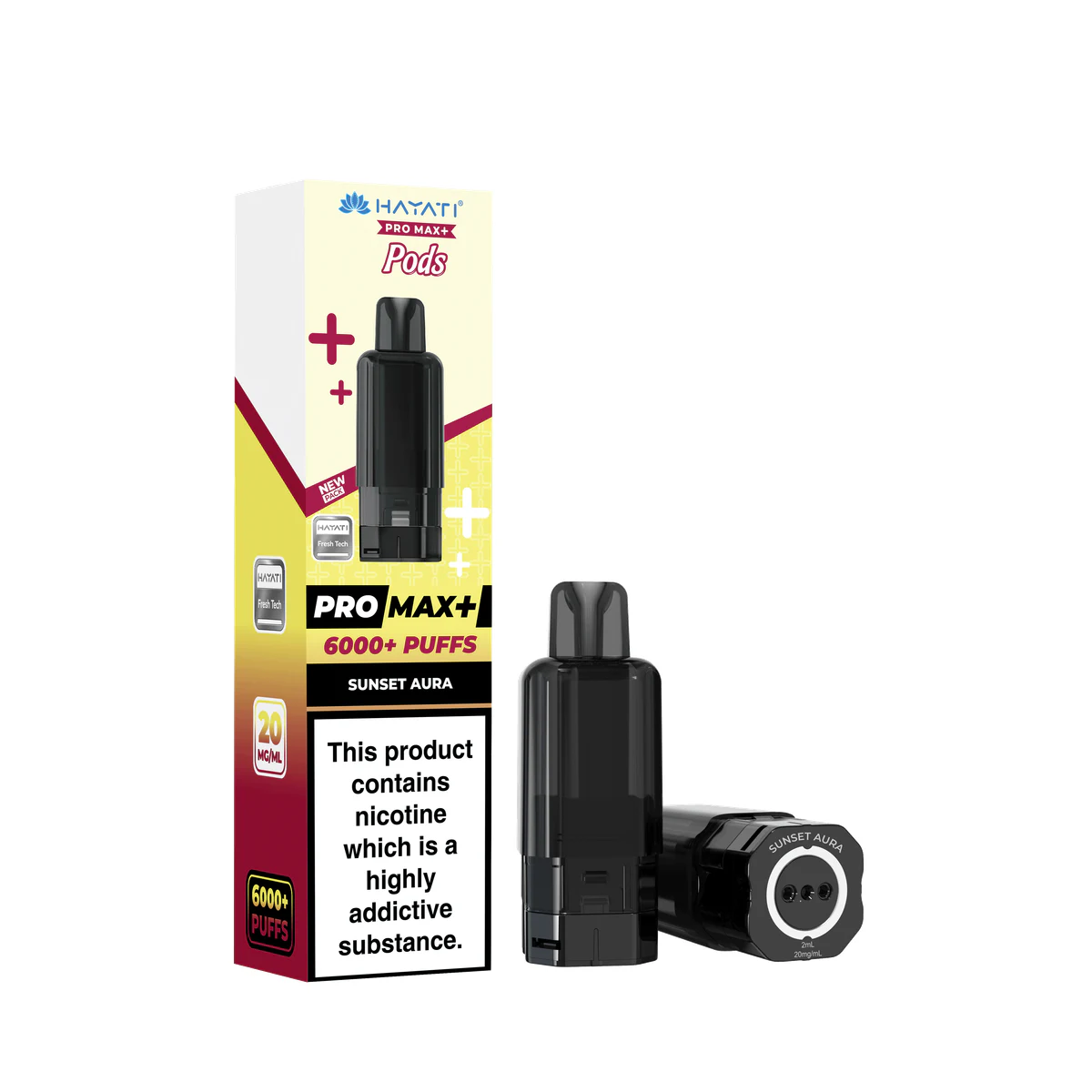 Hayati® Pro Max+ Pods Sunset Aura wholesale vape product