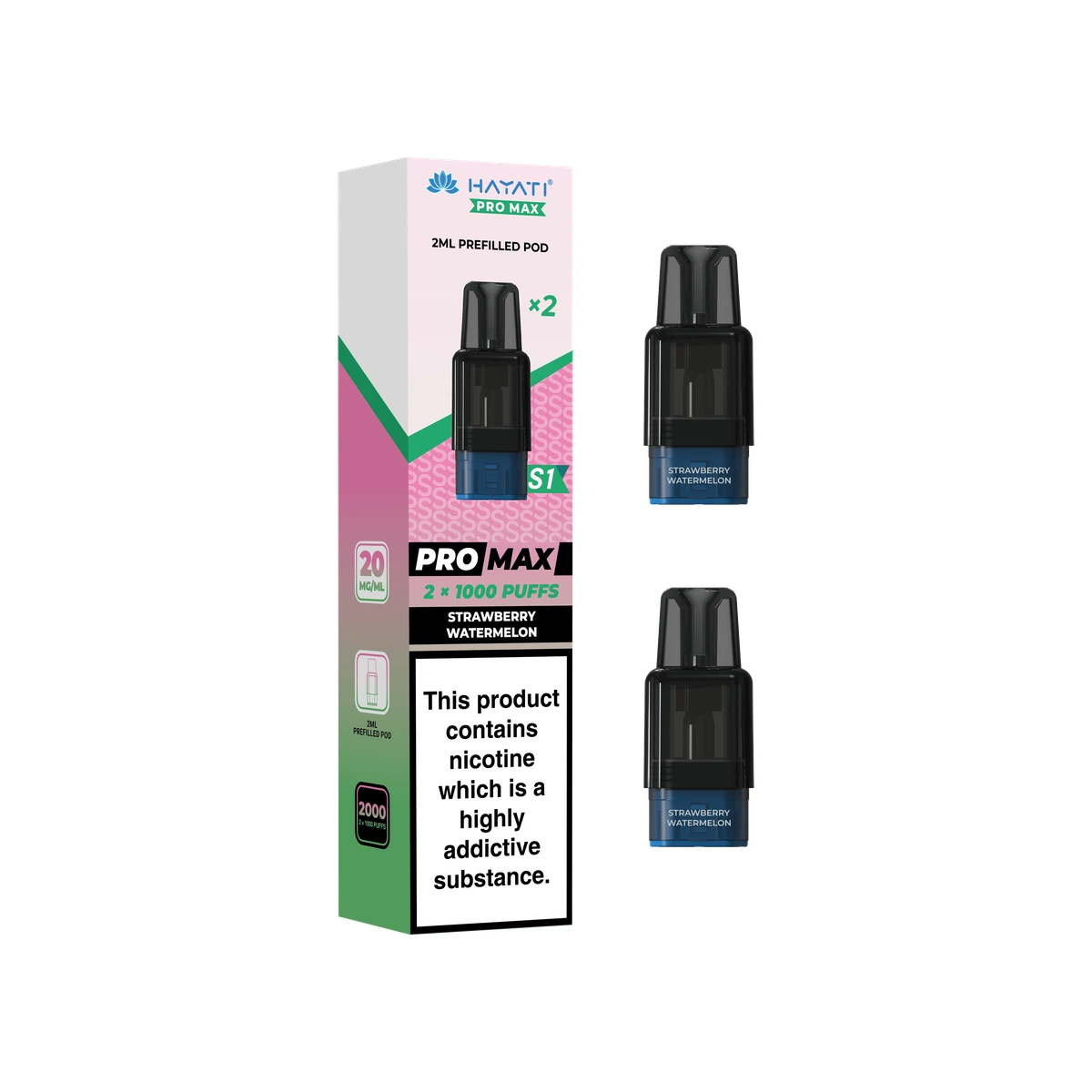Hayati® Pro Max S1 Pods Strawberry Watermelon