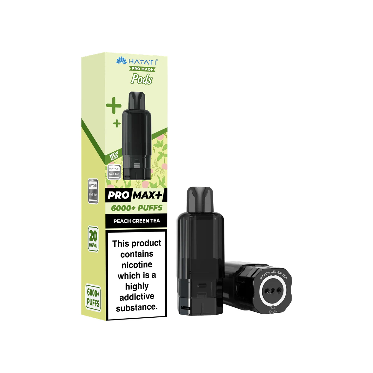 Hayati® Pro Max+ Pods Peach Green Tea