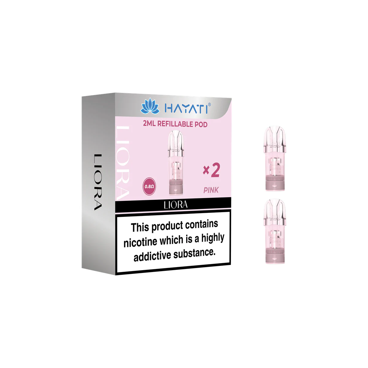 Hayati® Liora 2mL Refillable Pods pink image 1