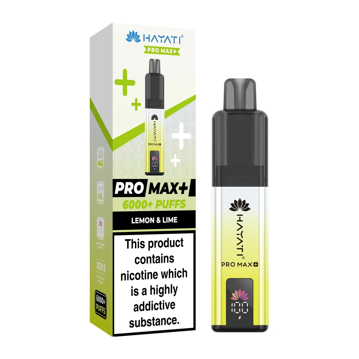 Hayati® Pro Max+ KIT Lemon&Lime wholesale vape product