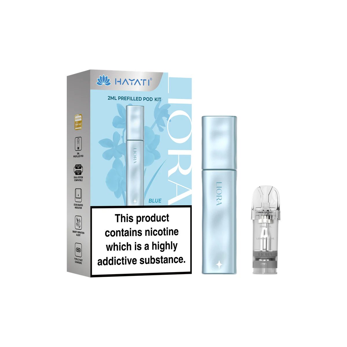 Hayati® Liora Kit (1 Device + 1 Prefilled Pod) Blueberry Cherry Cranberry image 1