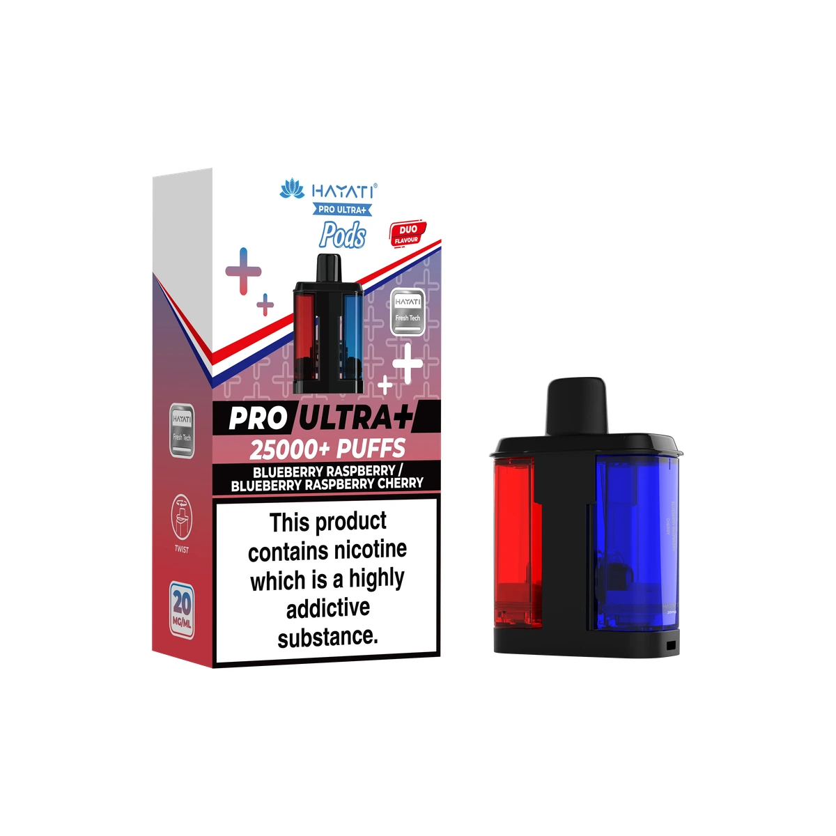 Hayati® Pro Ultra+ Pods Blueberry Raspberry / Blueberry Raspberry Cherry