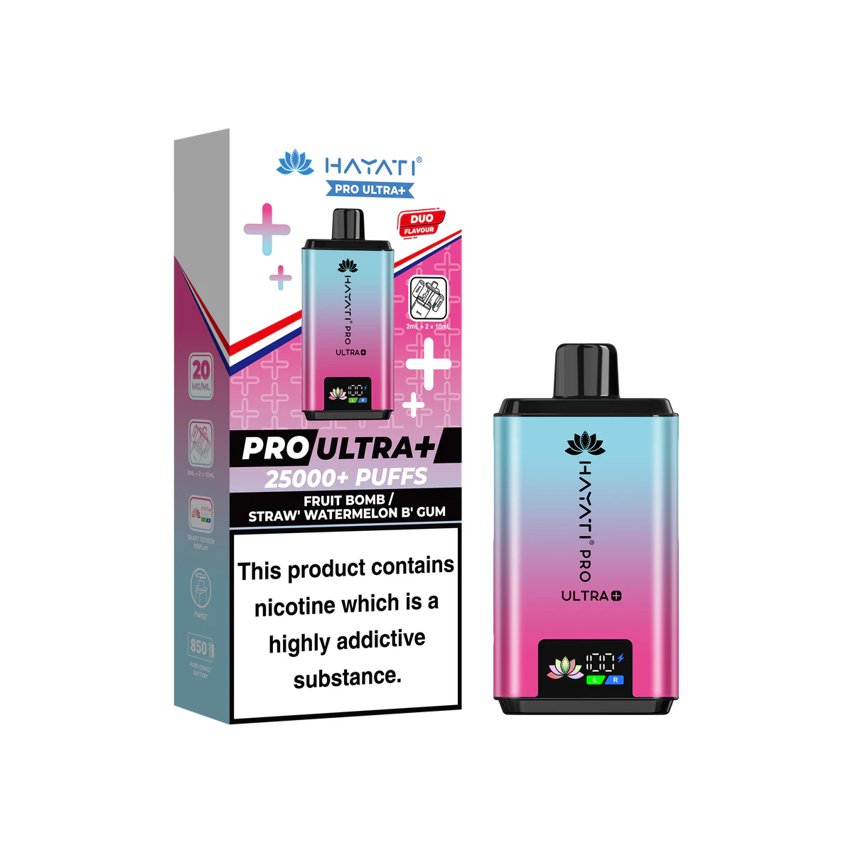 Hayati® Pro Ultra+ Fruit Bomb / Straw' Watermelon B' Gum