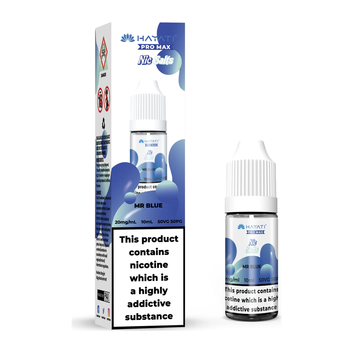 Hayati® Pro Max Nic Salts Mr Blue 20mg