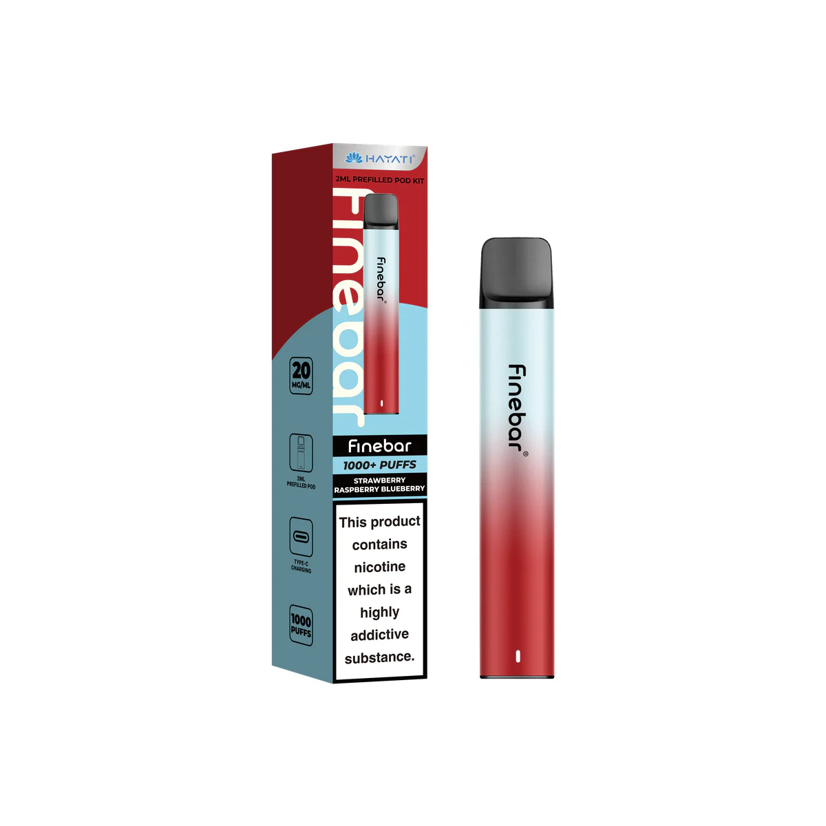 Hayati® Finebar Strawberry Raspberry Blueberry