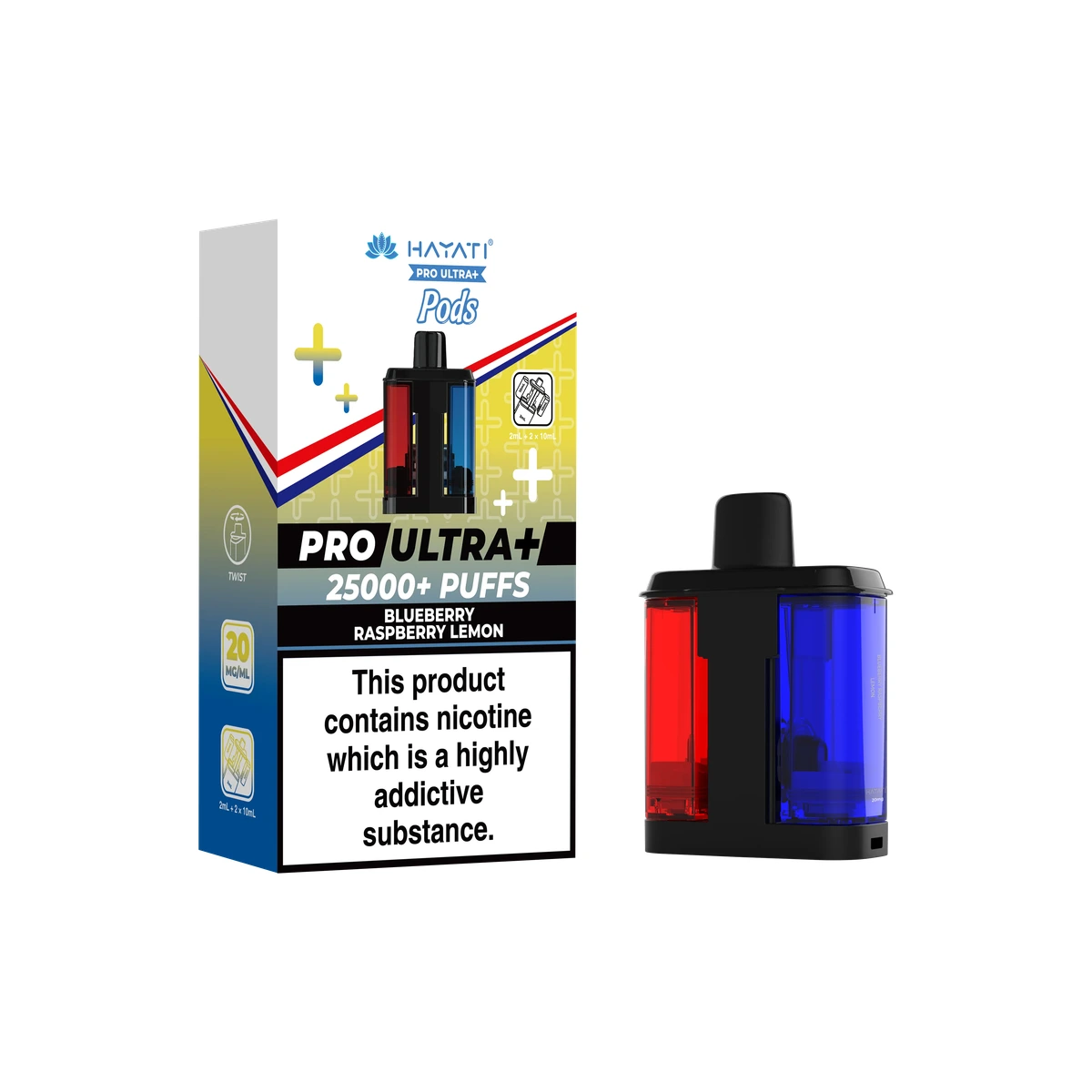 Hayati® Pro Ultra+ Pods Blueberry Raspberry Lemon