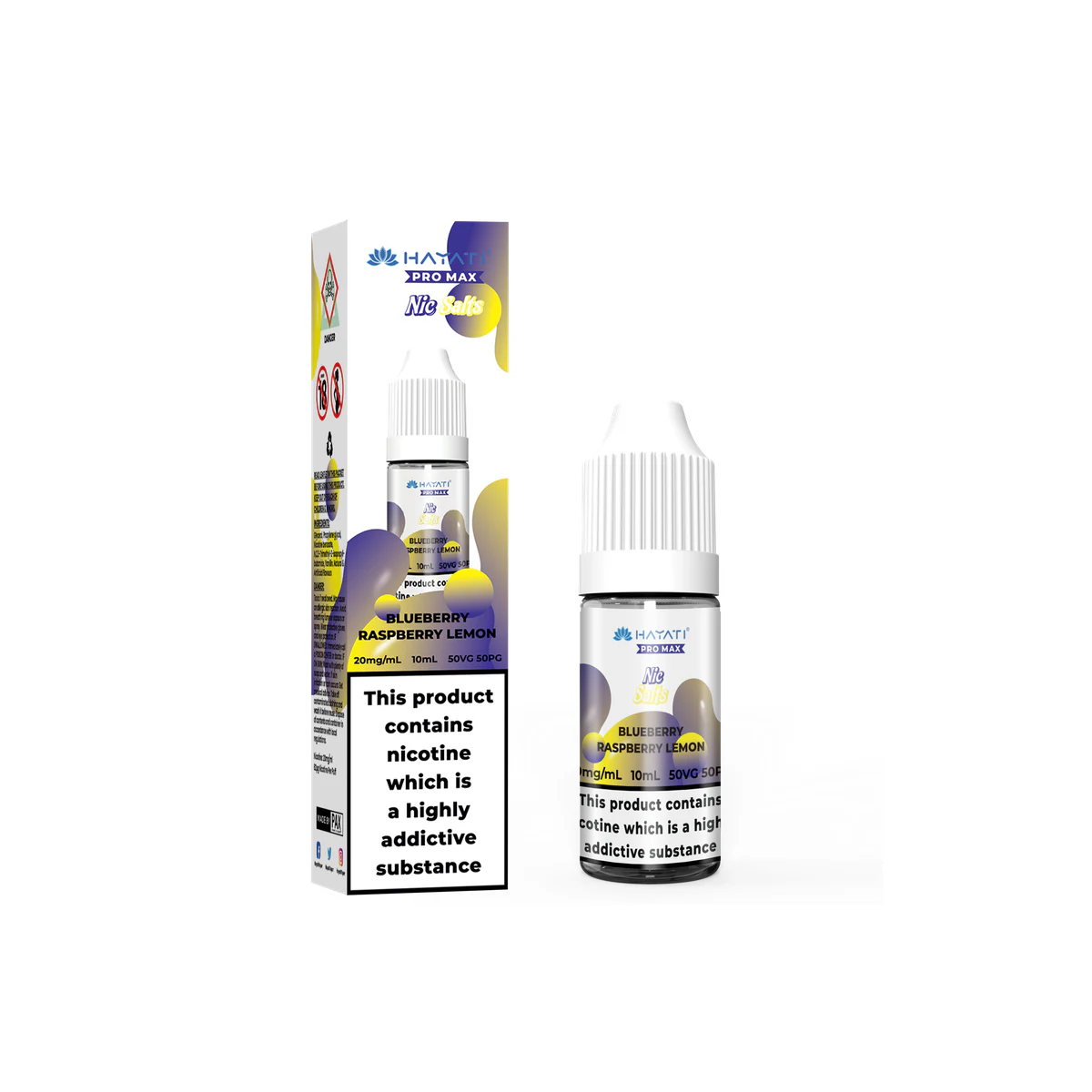 Hayati® Pro Max Nic Salts Raspberry Lemon 20mg