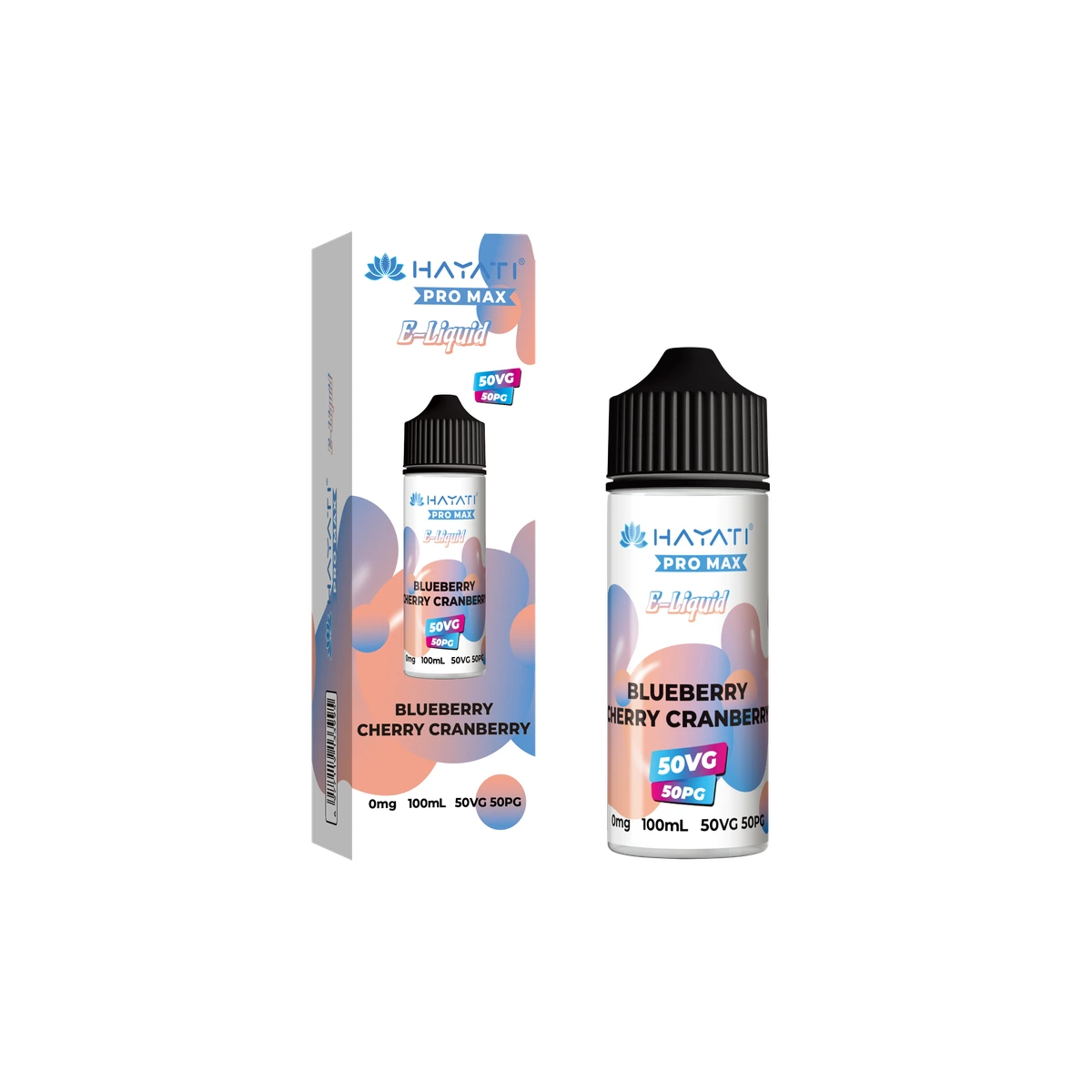 Hayati® Pro Max E-Liquid 50/50 Blueberry Cherry Cranberry wholesale vape product