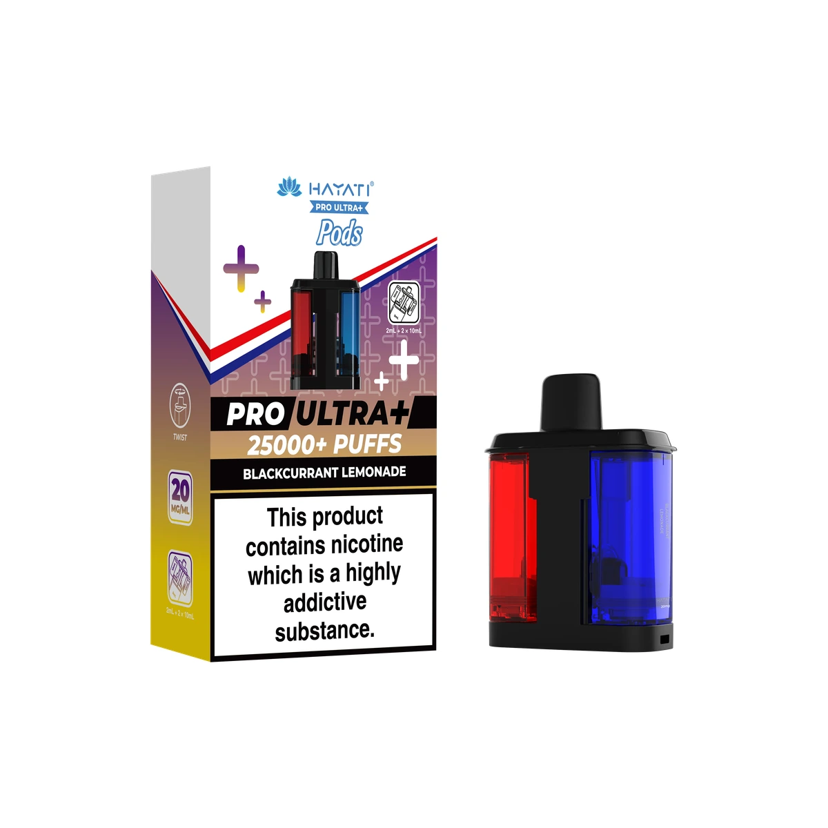 Hayati® Pro Ultra+ Pods Blackcurrant Lemonade