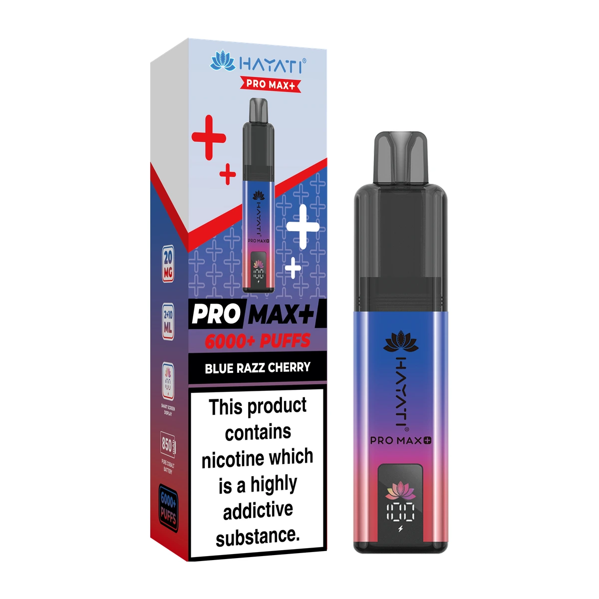 Hayati® Pro Max+ KIT Blue Razz Cherry wholesale vape product