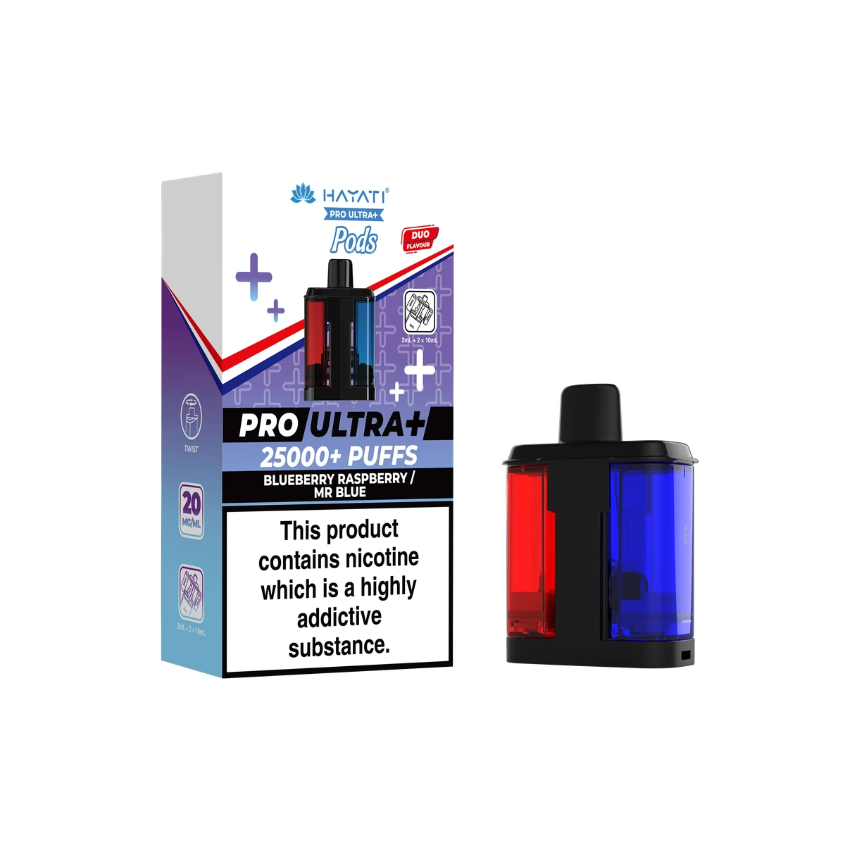 Hayati® Pro Ultra+ Pods Blueberry Raspberry / Mr Blue