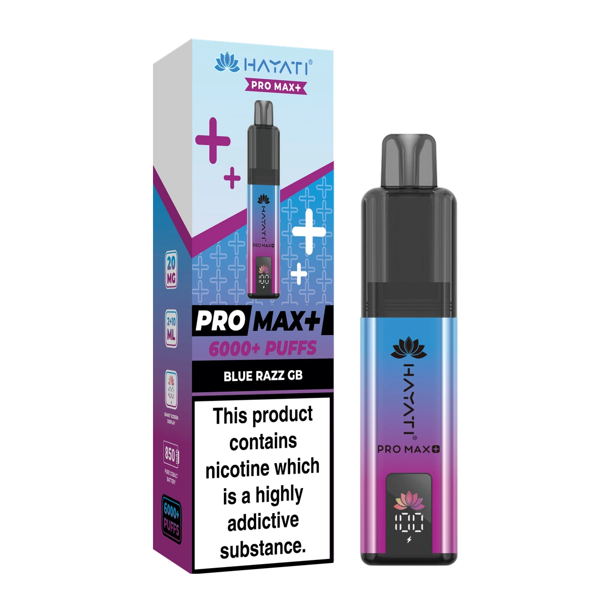 Hayati® Pro Max+ KIT Blue Razz GB wholesale vape product