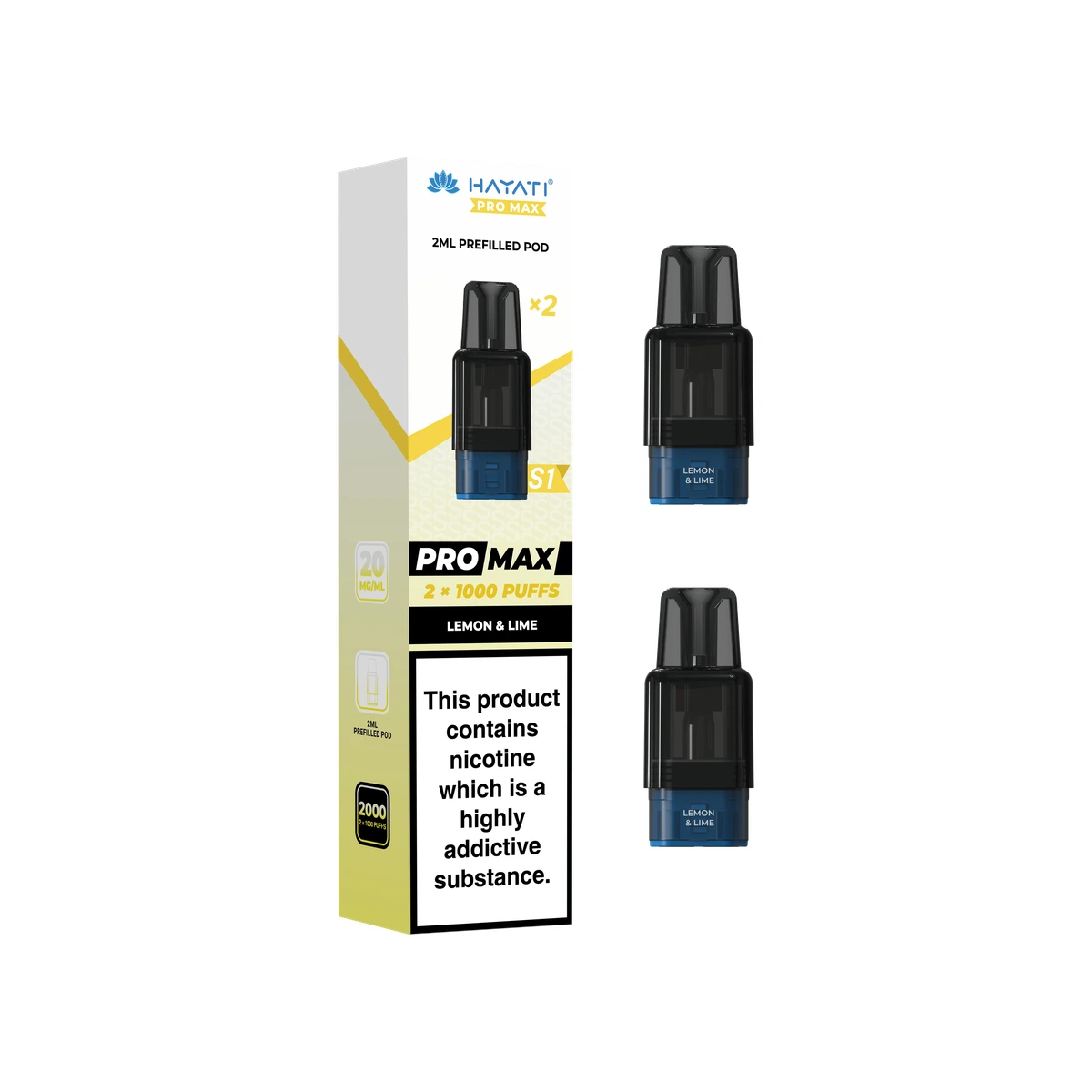 Hayati® Pro Max S1 Pods Lemon & Lime