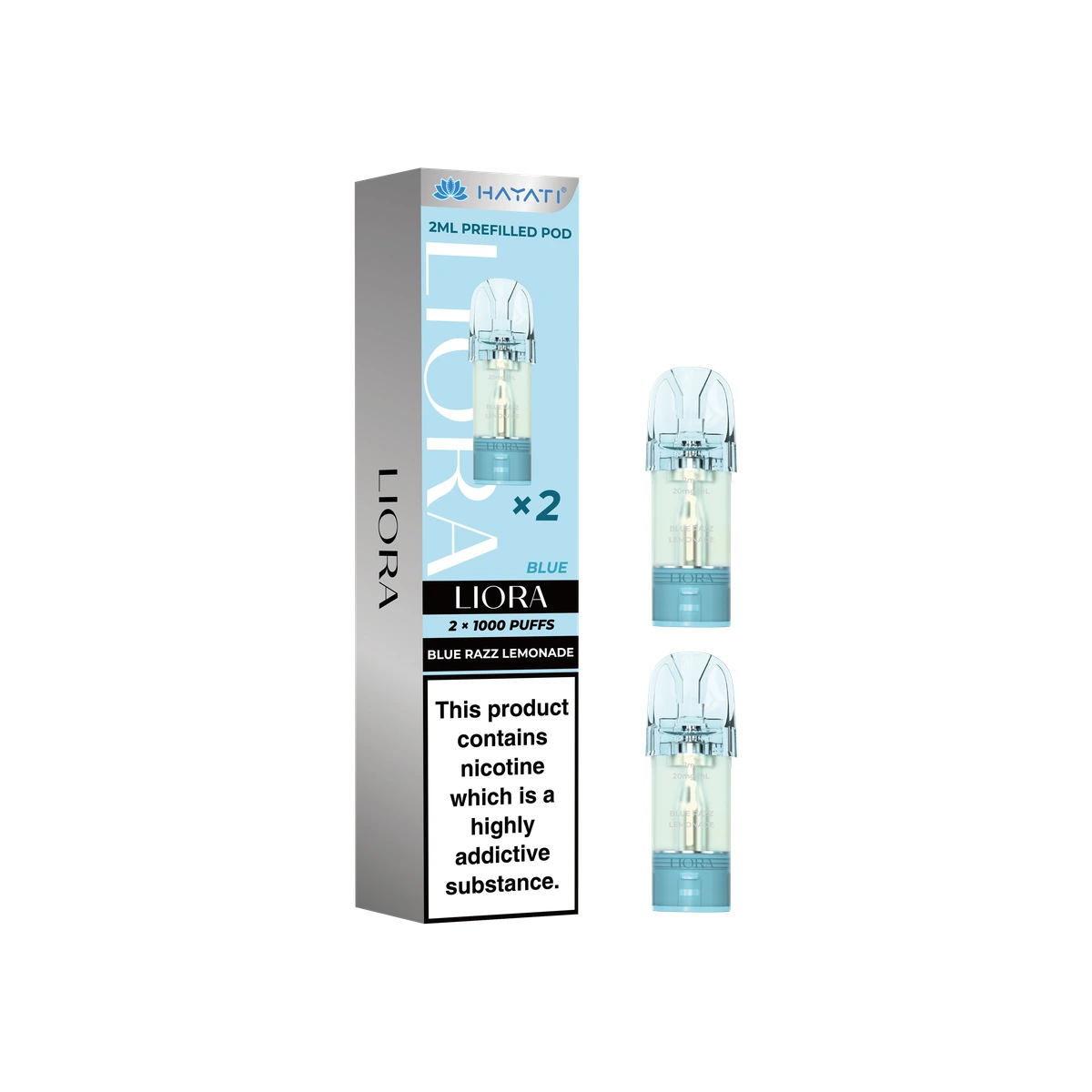 Hayati® Liora 2mL Prefilled Pods Blue Razz Lemonade