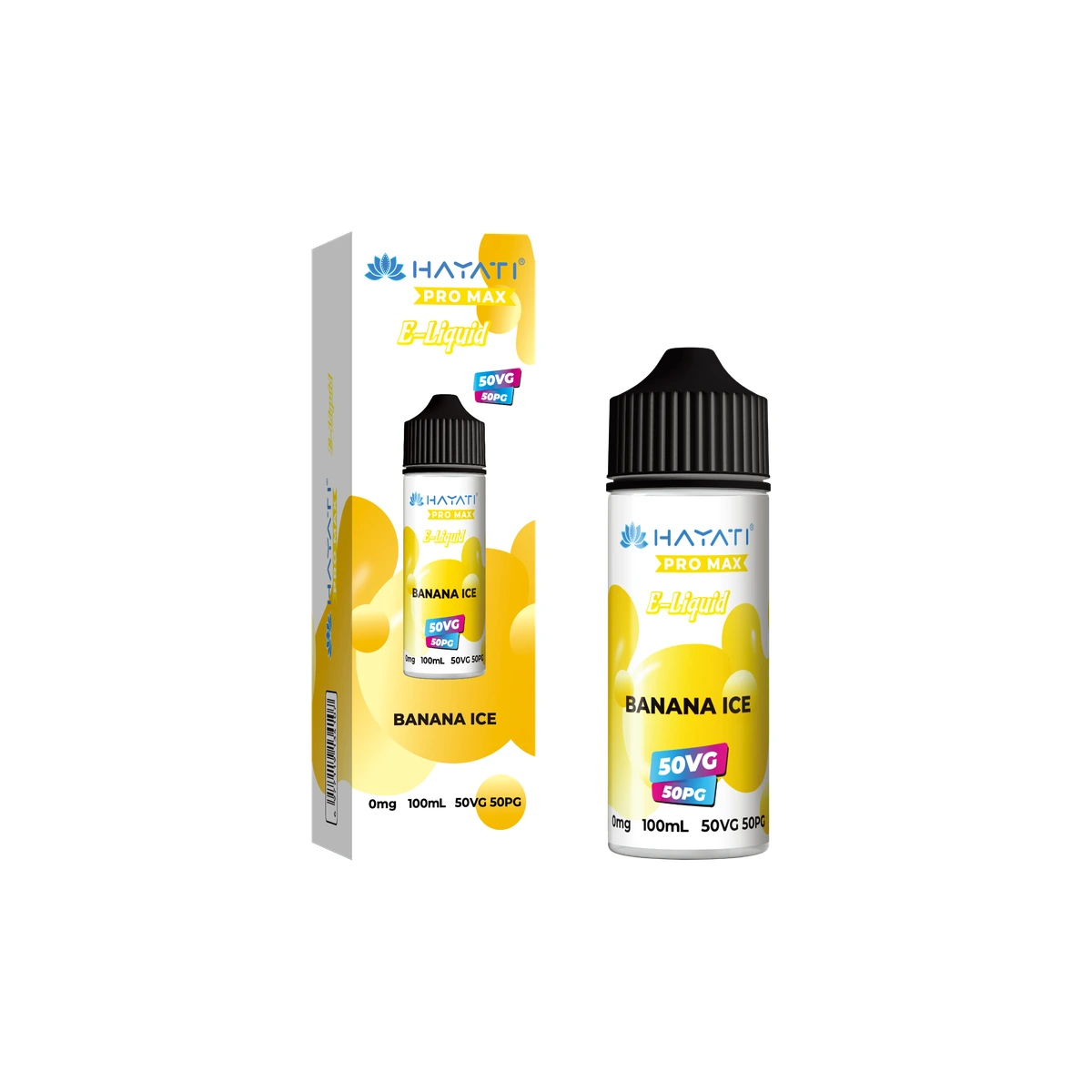 Hayati® Pro Max E-Liquid 50/50 Banana Ice wholesale vape product