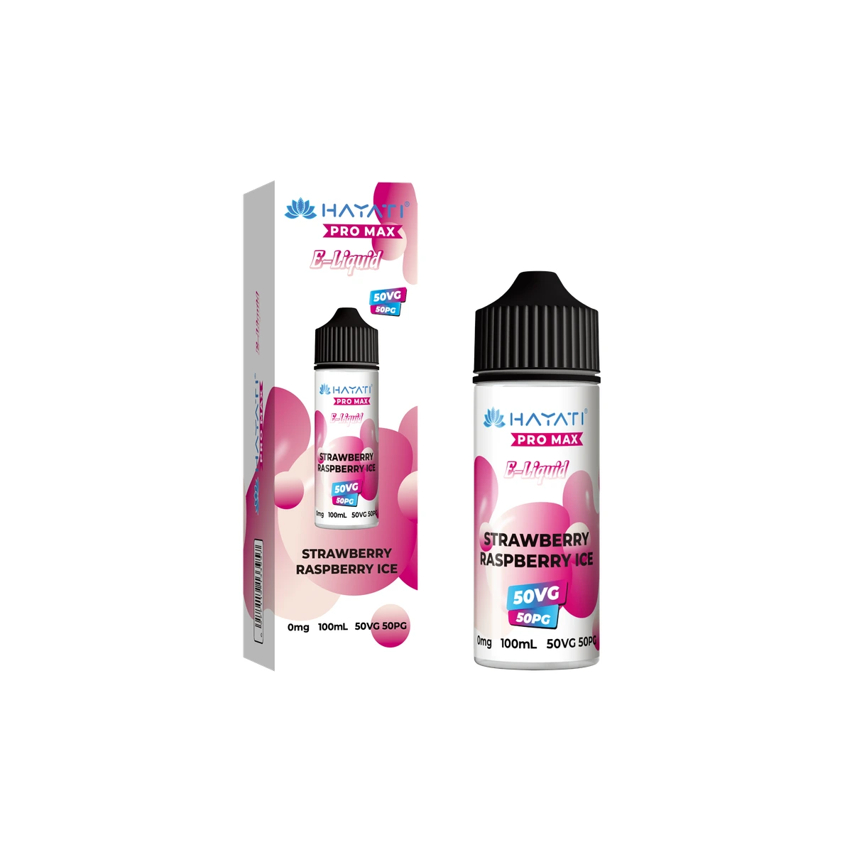 Hayati® Pro Max E-Liquid 50/50 Strawberry Raspberry Ice wholesale vape product