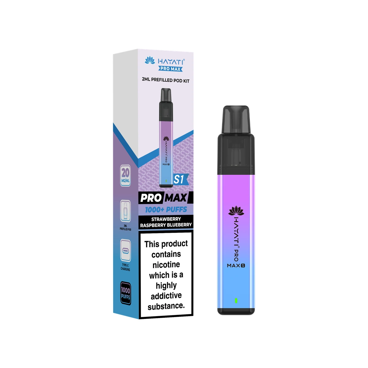 Hayati® Pro Max S1 Strawberry Raspberry Blueberry