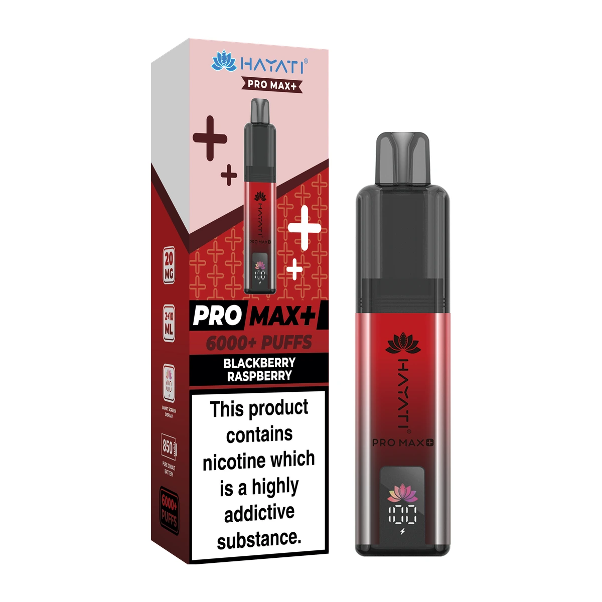 Hayati® Pro Max+ KIT Blackberry Raspberry wholesale vape product
