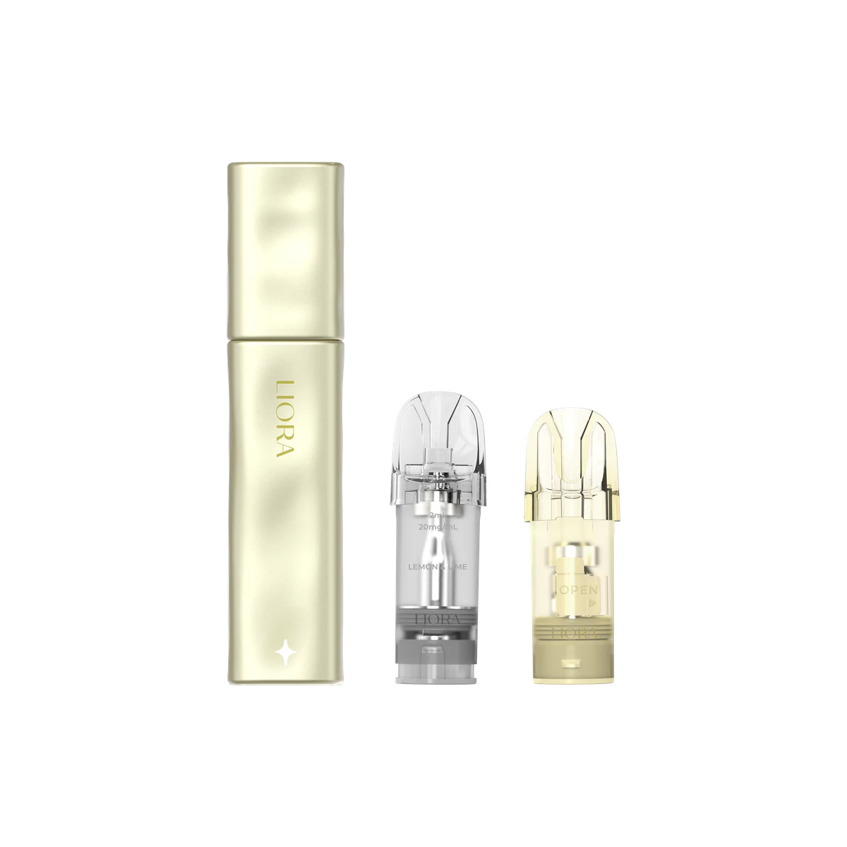 Hayati® Liora Kit (1 Device + 1 Refillable Pod + 1 Prefilled Pod) Fruit Twist