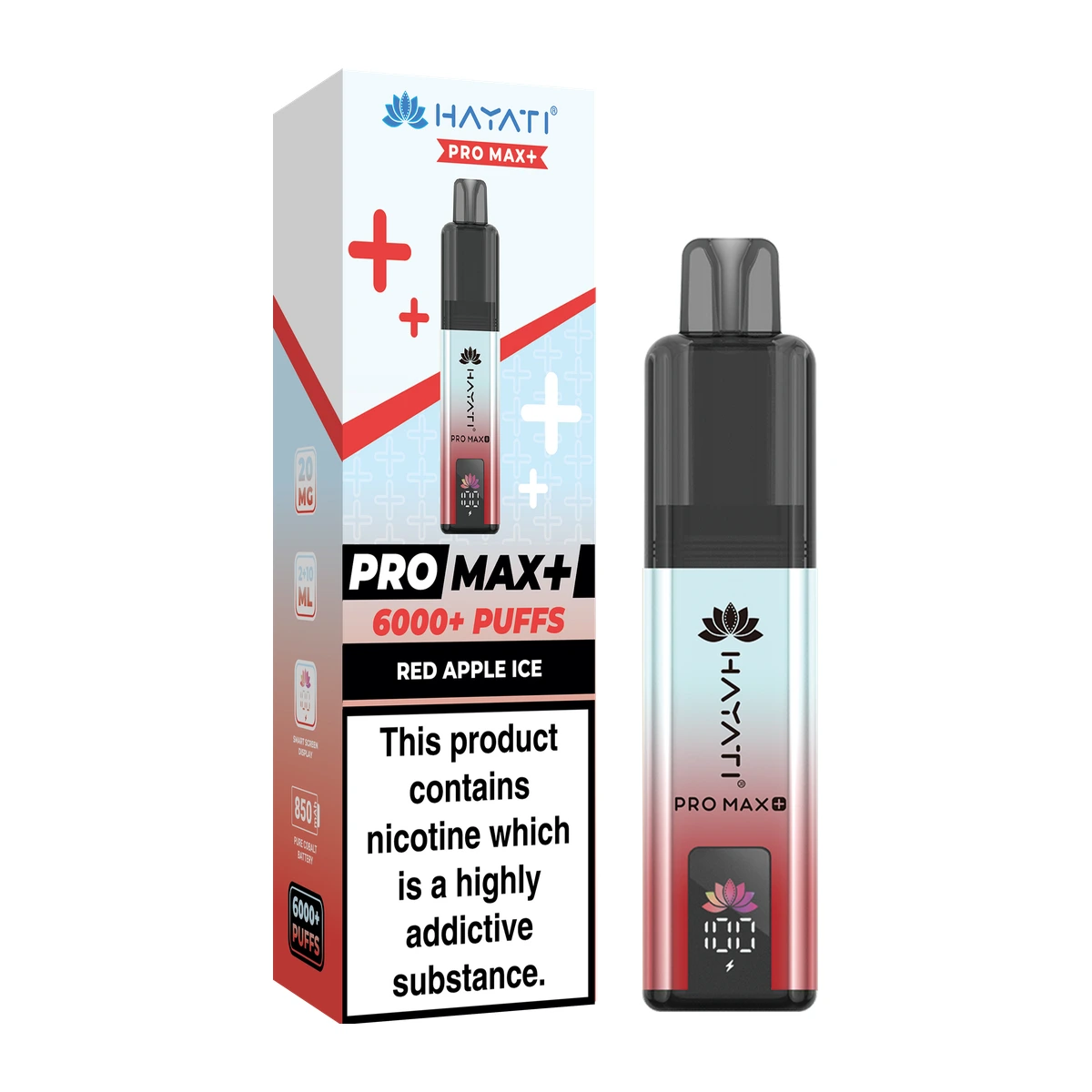 Hayati® Pro Max+ KIT Red Apple Ice wholesale vape product