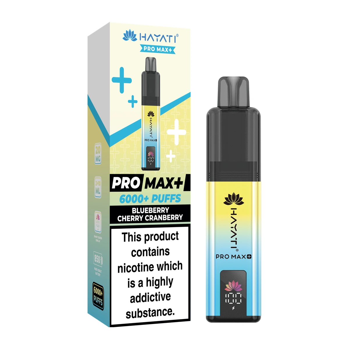 Hayati® Pro Max+ KIT Blueberry Cherry Cranberry wholesale vape product