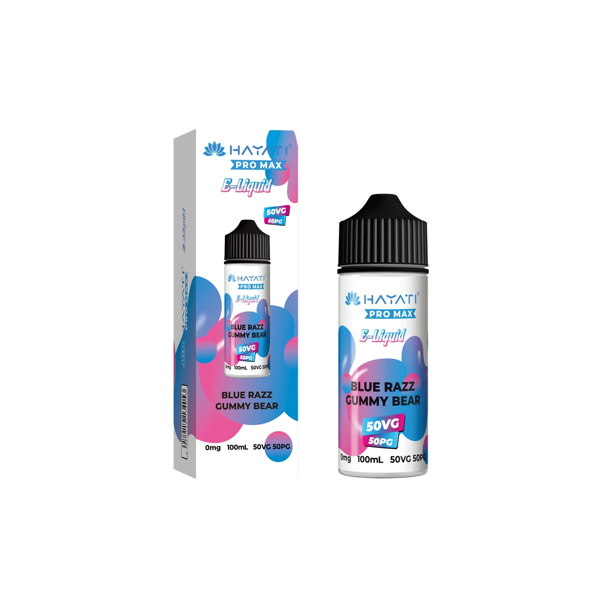 Hayati® Pro Max E-Liquid 50/50 Blue Razz Gummy Bear wholesale vape product