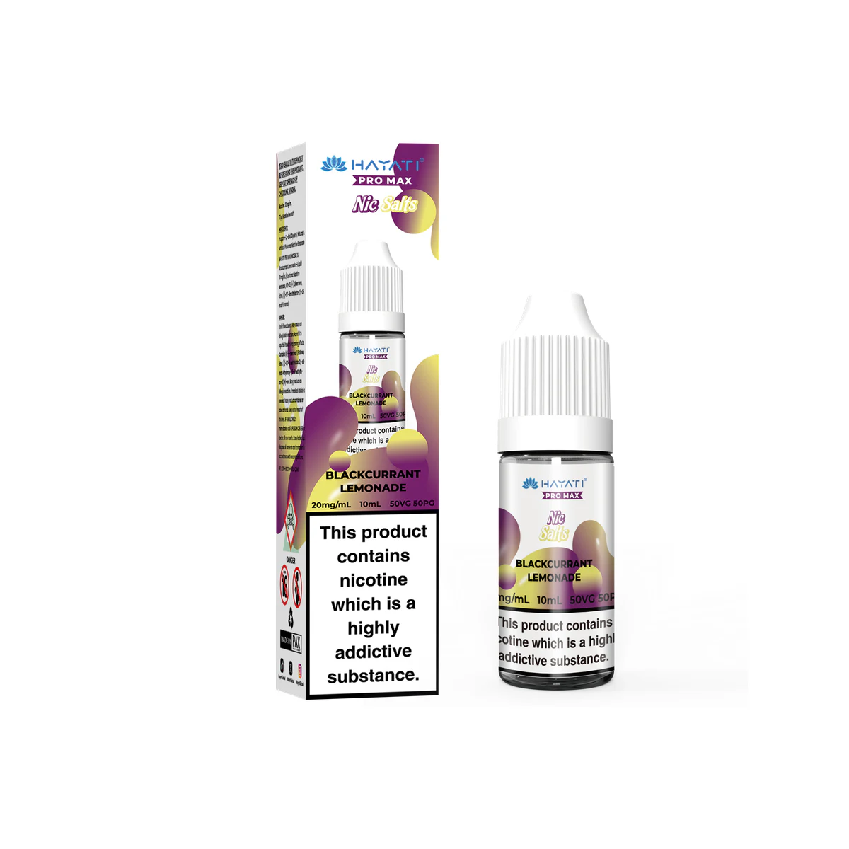 Hayati® Pro Max Nic Salts Blackcurrant Lemonade 20mg
