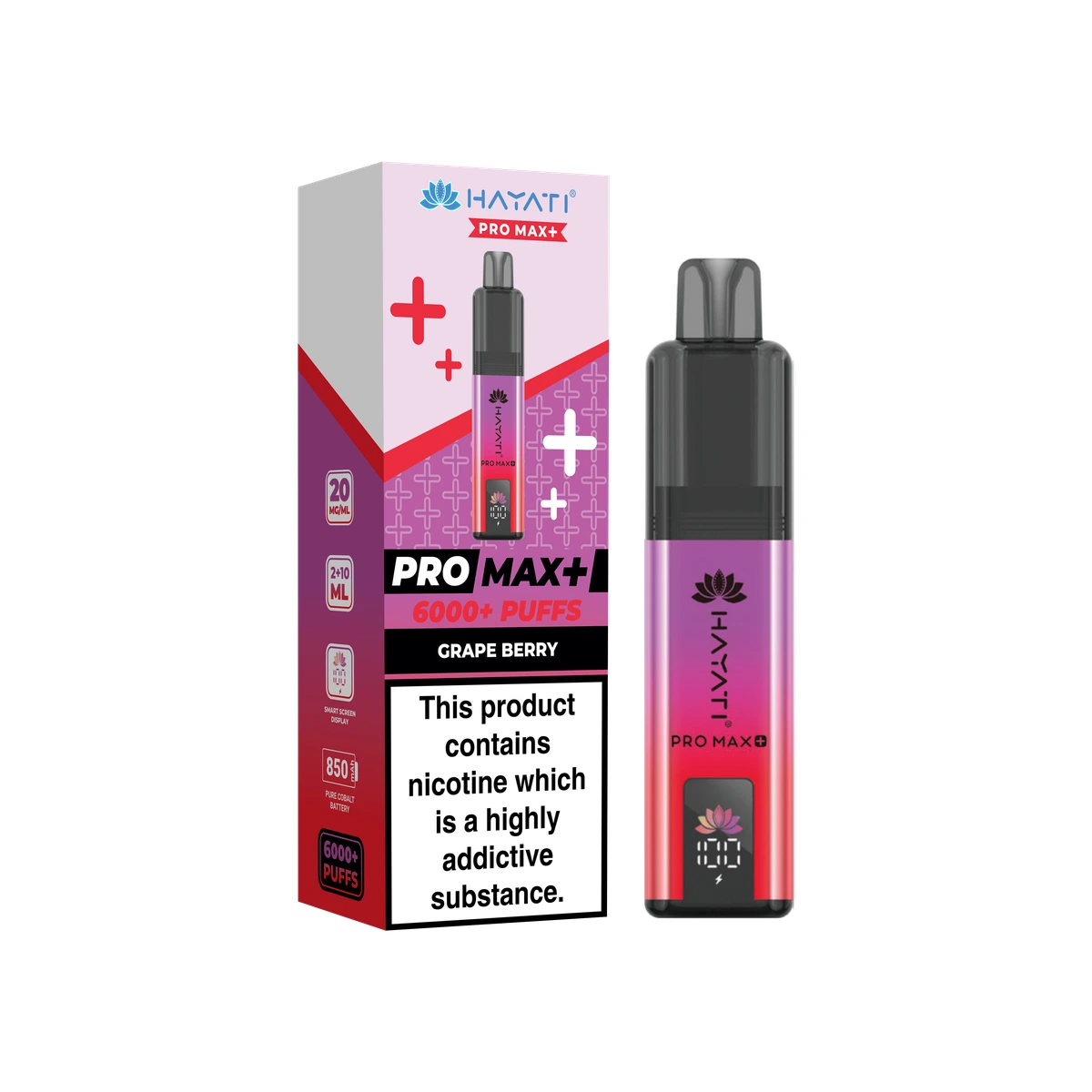 Hayati® Pro Max+ KIT Grape Berry wholesale vape product