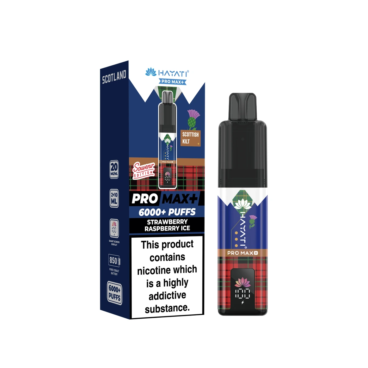 Hayati® Pro Max+ Souvenir Edition (Scotland) STRAWBERRY RASPBERRY ICE image 1