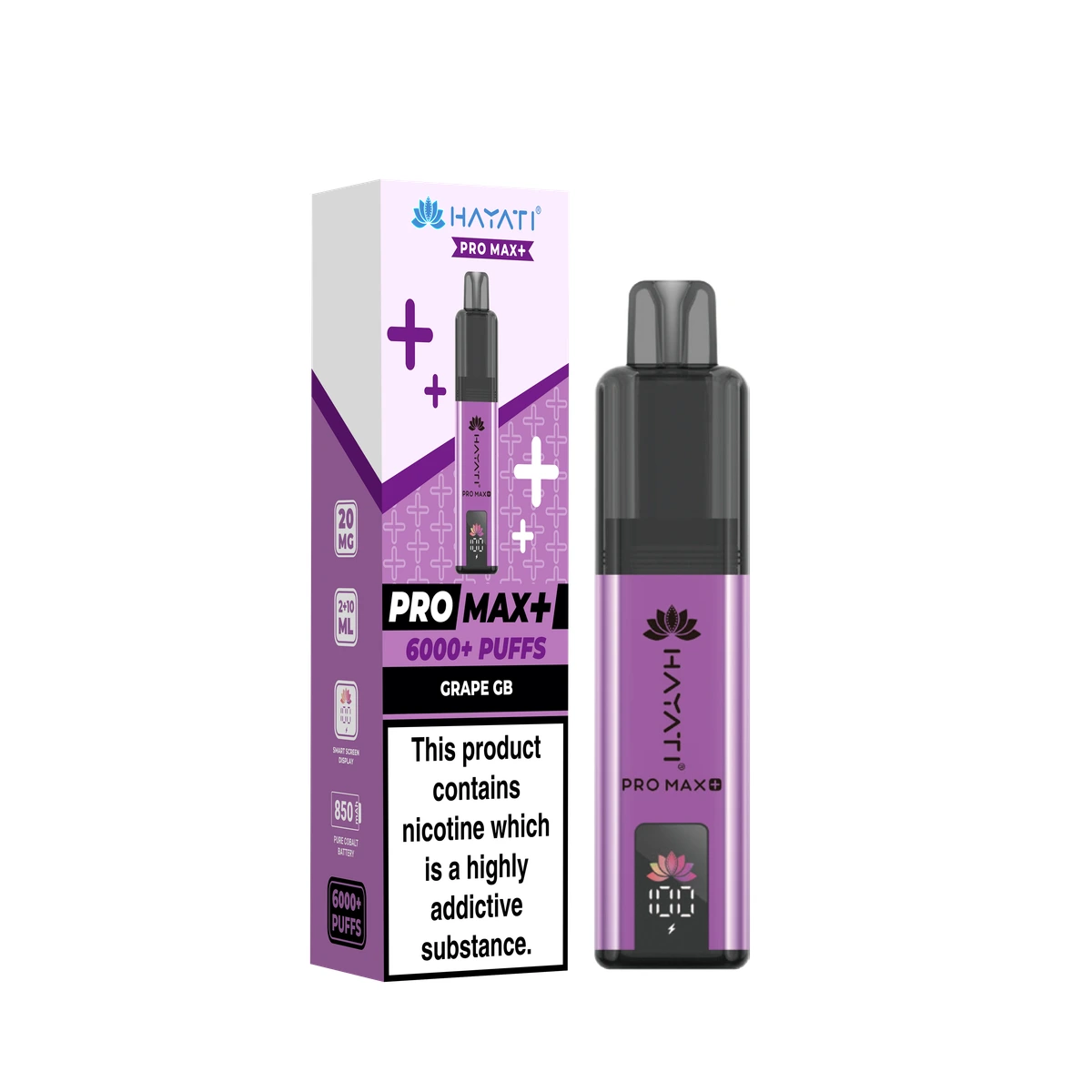 Hayati® Pro Max+ KIT Grape GB wholesale vape product
