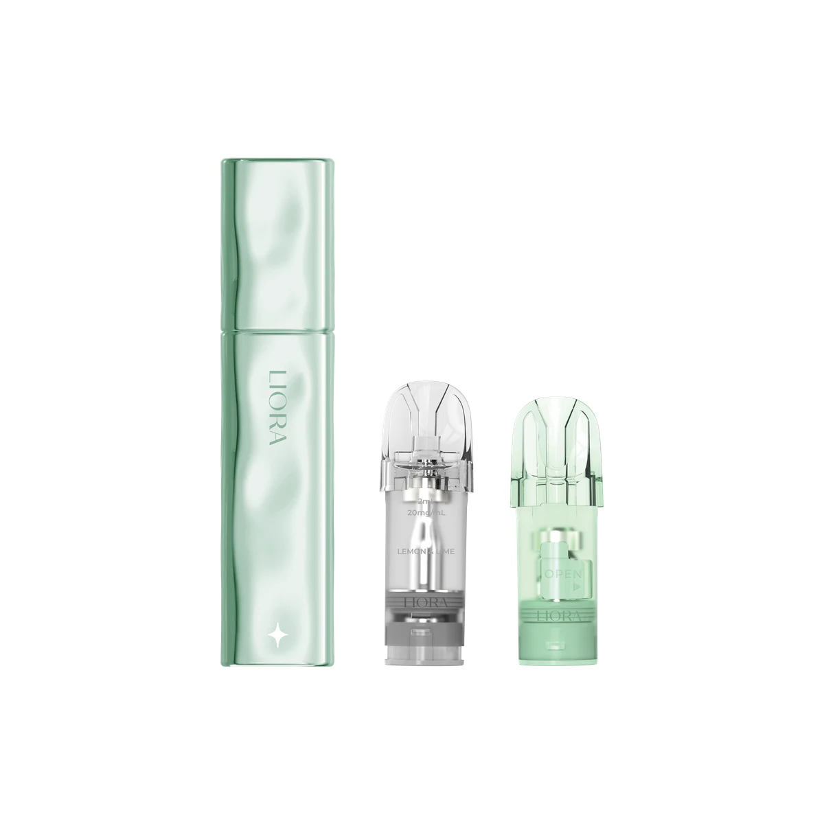 Hayati® Liora Kit (1 Device + 1 Refillable Pod + 1 Prefilled Pod) Fresh Mint