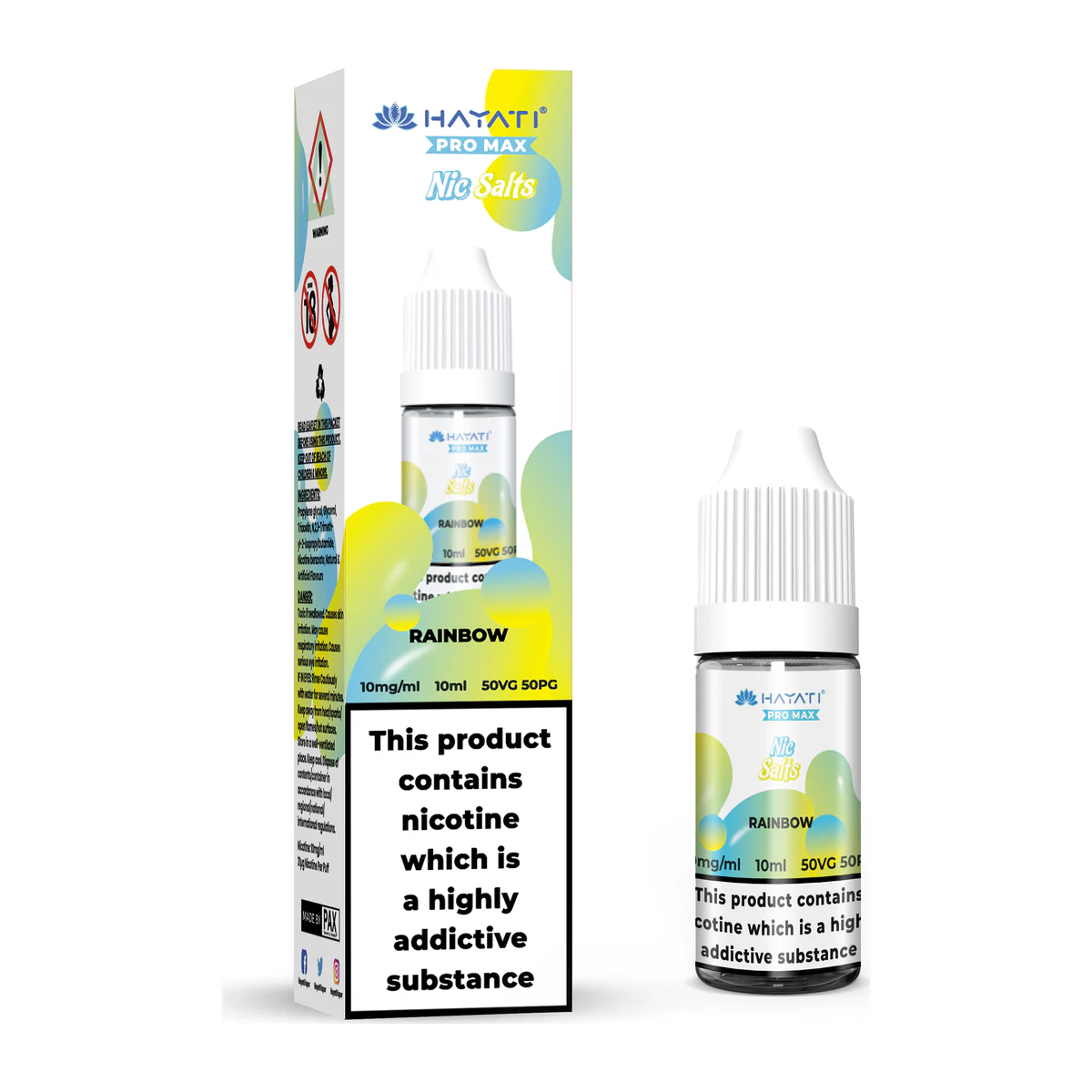 Hayati® Pro Max Nic Salts Rainbow